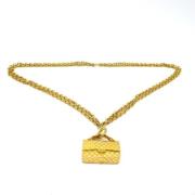 Chanel Vintage Pre-owned Metall chanel-smycken Yellow, Dam