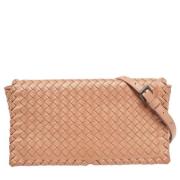 Bottega Veneta Vintage Pre-owned Laeder axelremsvskor Beige, Dam