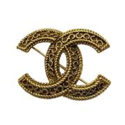 Chanel Vintage Pre-owned Metall chanel-smycken Yellow, Dam