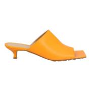 Bottega Veneta Laeder sandaler Orange, Dam