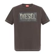 Diesel T-shirt T-Adjust-Q1 Gray, Herr