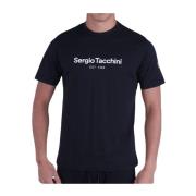 Sergio Tacchini Svart Bomull Goblin T-shirt Blue, Herr