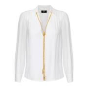 Elisabetta Franchi Ivory Skjorta Elegant Stil White, Dam