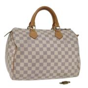 Louis Vuitton Vintage Pre-owned Canvas handvskor White, Dam