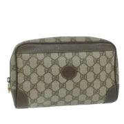 Gucci Vintage Pre-owned Laeder kuvertvskor Beige, Dam