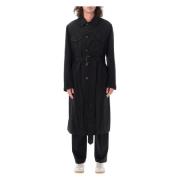 Maison Margiela Vändbar Svart Trenchcoat Black, Herr