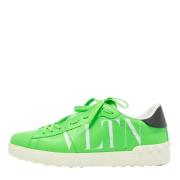 Valentino Vintage Pre-owned Laeder sneakers Green, Herr