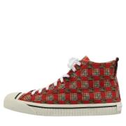 Burberry Vintage Pre-owned Canvas sneakers Orange, Herr