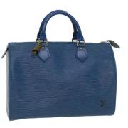 Louis Vuitton Vintage Pre-owned Laeder handvskor Blue, Dam