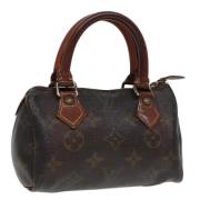 Louis Vuitton Vintage Pre-owned Canvas handvskor Brown, Dam