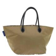 Burberry Vintage Pre-owned Nylon handvskor Beige, Dam