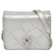 Chanel Vintage Pre-owned Laeder chanel-vskor Gray, Dam