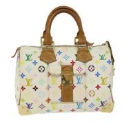 Louis Vuitton Vintage Pre-owned Canvas handvskor White, Dam