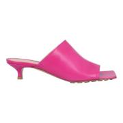 Bottega Veneta Laeder mules Pink, Dam