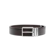 Emporio Armani Navy Brown Mens Belt Brown, Herr