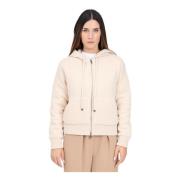 Max Mara Vit Bomberjacka Casual Höst Vinter Beige, Dam