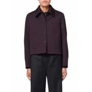 Paul Smith Lila Blommig Fodrad Jacka Purple, Dam