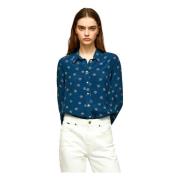 Pepe Jeans Shirts Blue, Dam