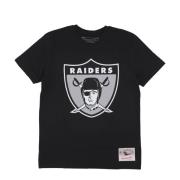 Mitchell & Ness Oakland Raiders Logo NFL Tee Svart Black, Herr