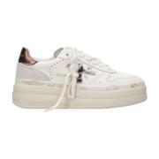 Premiata Djur Detalj Läder Sneakers White, Dam