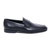 Tod's Svarta Loaferskor med Graverat Logotyp Black, Herr