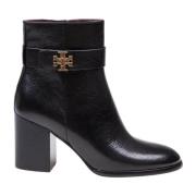 Tory Burch Svarta Läder Ankelboots med Spänne Black, Dam