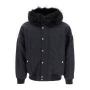 Moose Knuckles Vattenavvisande Nylon Denali Bomberjacka Black, Herr