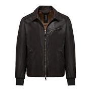 BomBoogie Leather Jackets Brown, Herr