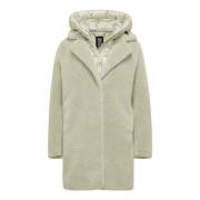 BomBoogie Odessa Overcoat - Fuskpälsrock Beige, Dam