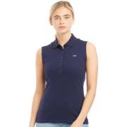 Lacoste Blå T-shirts och Polos Blue, Dam