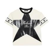 Balmain Signaturstjärnor T-shirt White, Unisex