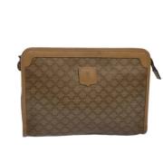 Celine Vintage Pre-owned Canvas kuvertvskor Beige, Dam