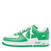 Louis Vuitton Vintage Pre-owned Belagd canvas sneakers Green, Herr