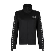 Golden Goose Logo Zipped Tracksuit Jacket Black, Dam