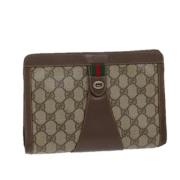 Gucci Vintage Pre-owned Laeder kuvertvskor Beige, Dam