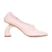 Dries Van Noten Rosa Läderpumps Hög Klack Pink, Dam