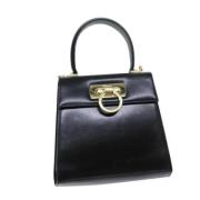 Salvatore Ferragamo Pre-owned Pre-owned Laeder handvskor Black, Dam