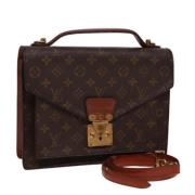 Louis Vuitton Vintage Pre-owned Canvas handvskor Brown, Dam