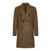 Harris Wharf London Double-Breasted Coat Brown, Herr