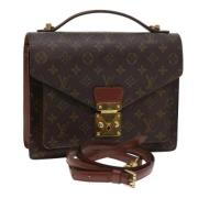 Louis Vuitton Vintage Pre-owned Canvas handvskor Brown, Dam