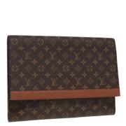 Louis Vuitton Vintage Pre-owned Canvas kuvertvskor Brown, Dam