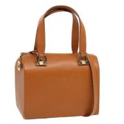 Salvatore Ferragamo Pre-owned Pre-owned Laeder handvskor Brown, Dam