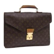 Louis Vuitton Vintage Pre-owned Canvas portfljer Brown, Dam