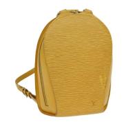 Louis Vuitton Vintage Pre-owned Laeder ryggsckar Yellow, Dam