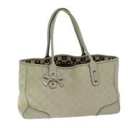 Gucci Vintage Pre-owned Canvas totevskor White, Dam