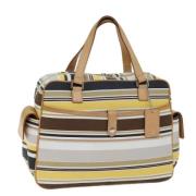 Burberry Vintage Pre-owned Canvas handvskor Multicolor, Dam