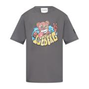 Iceberg T-shirt med tryck Gray, Herr