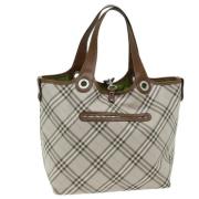 Burberry Vintage Pre-owned Nylon handvskor Beige, Dam