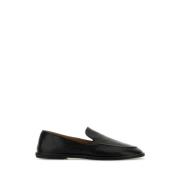 The Row Klassiska Svarta Läderloafers Black, Dam