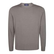 Drumohr Merino Crew Neck Sweater Beige, Herr